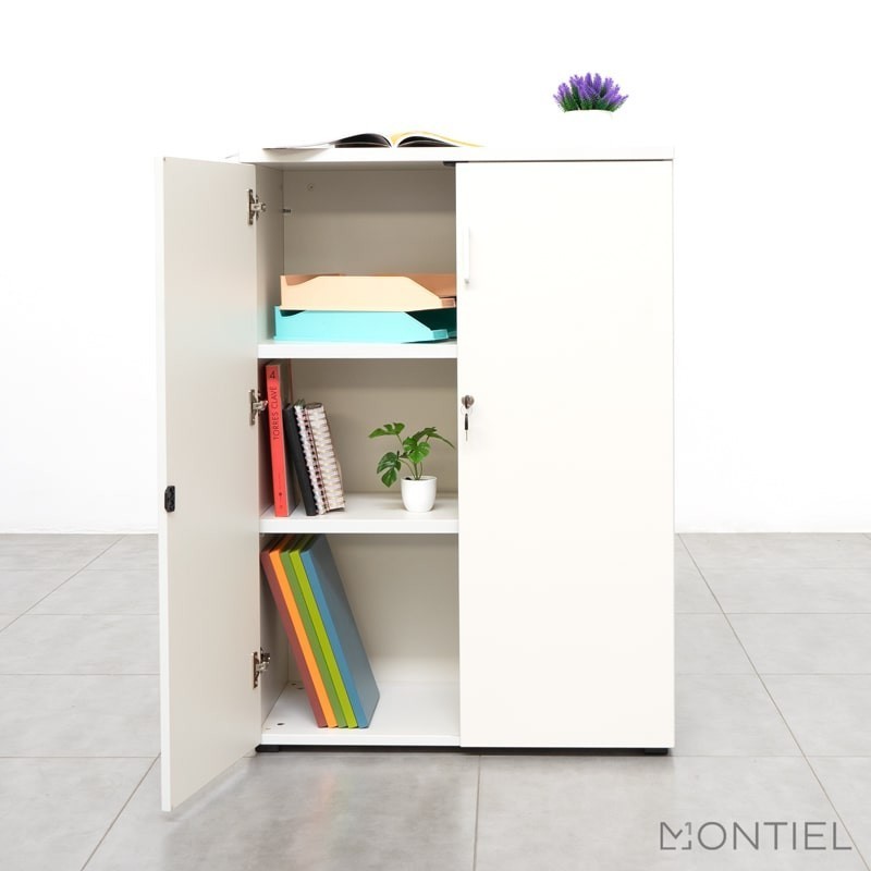 ▷ Armario Blanco con Llave de Oficina de Actiu - Montiel