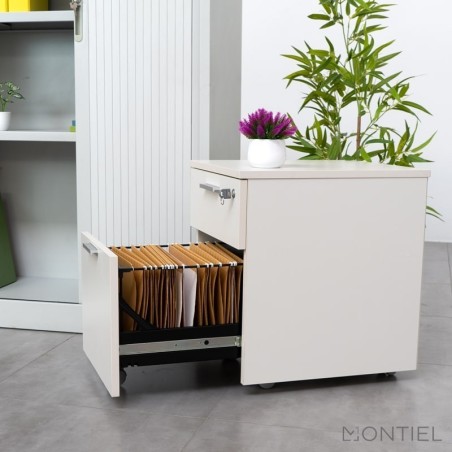 Cajonera Madera Blanca de Forma 5 - Montiel