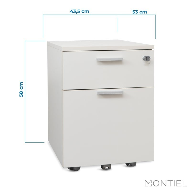 Cajonera Madera Blanca de Forma 5 - Montiel