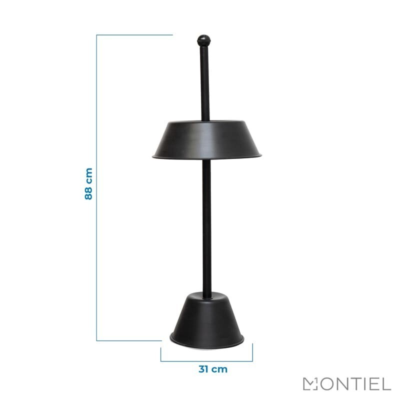 ▷ Cenicero Exterior Alto Metálico Negro MM911