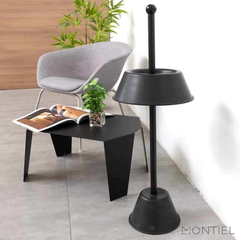 ▷ Cenicero Exterior Alto Metálico Negro MM911