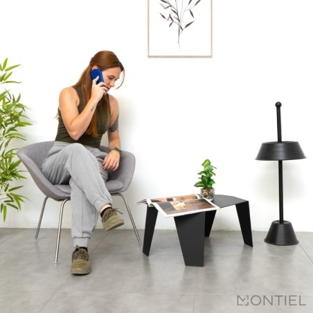 ▷ Cenicero Exterior Alto Metálico Negro MM911