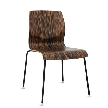 ▷ Silla Apilable para Recepciones Curvae de Forma 5 - Montiel