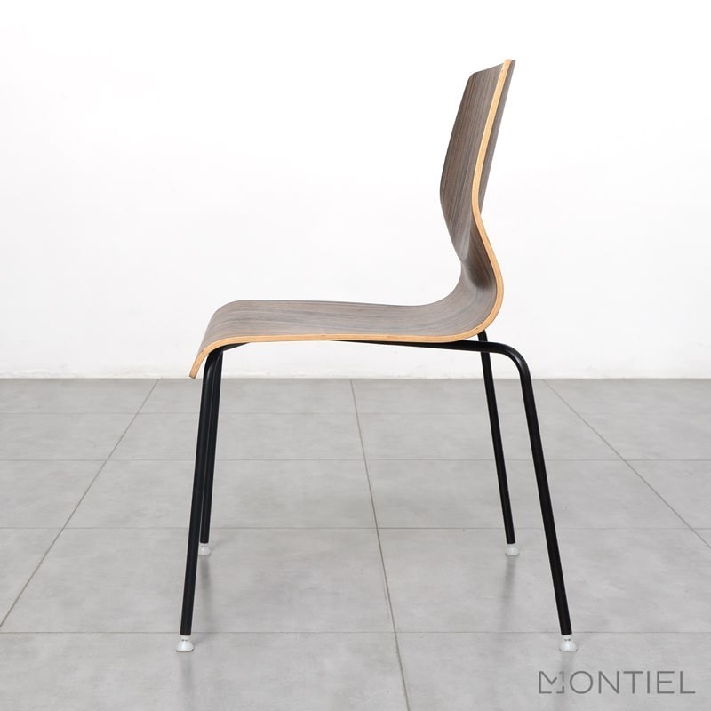 ▷ Silla Apilable para Recepciones Curvae de Forma 5 - Montiel