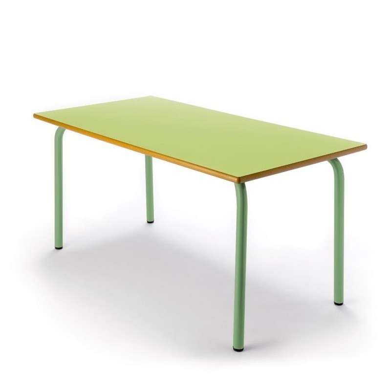 mesa escolar verde para niños