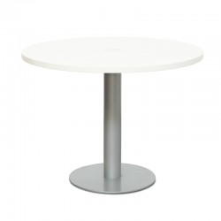 mesa redonda blanca