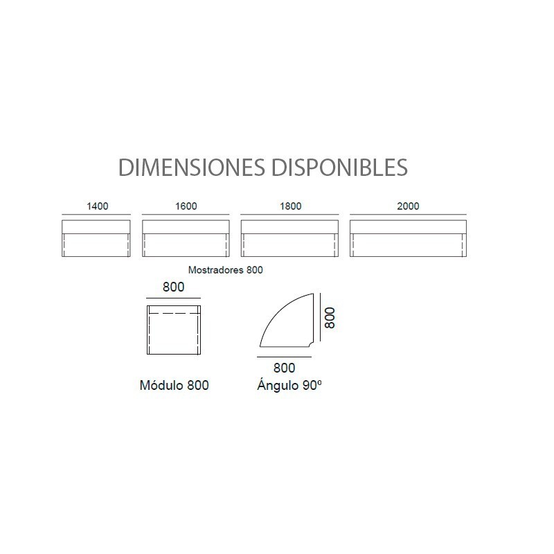 ▷ Mostrador Moderno de Recepción M6 de Kesta - Montiel
