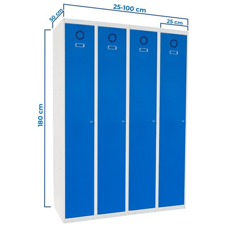 ▷ Taquilla Metálica Eco-V Ancho 25 cm. de MEGABLOK - Montiel