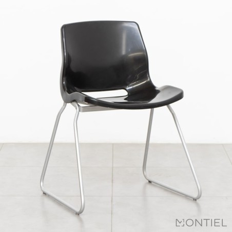 Silla Oficina Polipropileno Negro MM944 de Montiel