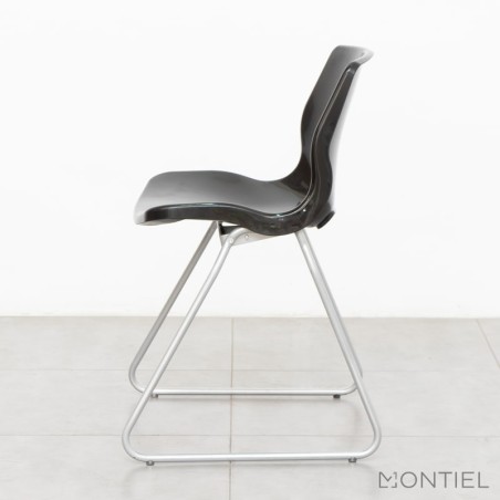 Silla Oficina Polipropileno Negro MM944 de Montiel