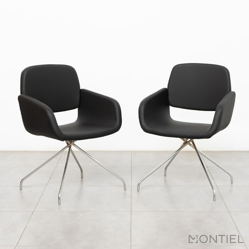 Silla Confidente Símil Piel Aita de DileOffice - Montiel