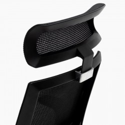 Sillón Dirección Símil Piel Negra Toronto de Euromof