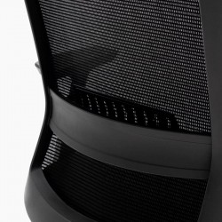 Sillón Dirección Símil Piel Negra Toronto de Euromof