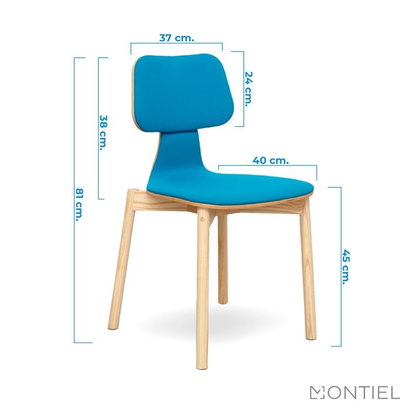 Silla 4 patas Madera Escritorio Silla40 Sancal - Montiel