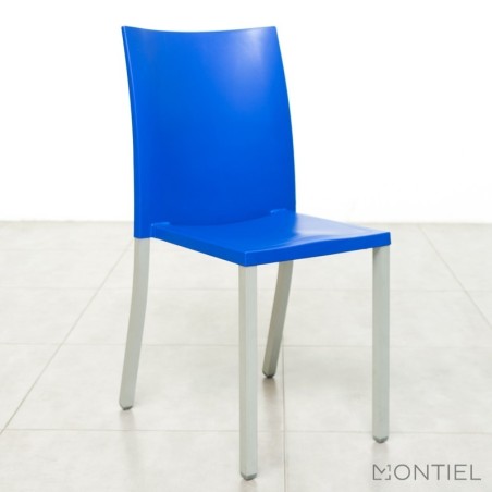 Silla Confidente Oficina Azul sin brazos de Gaber Montiel