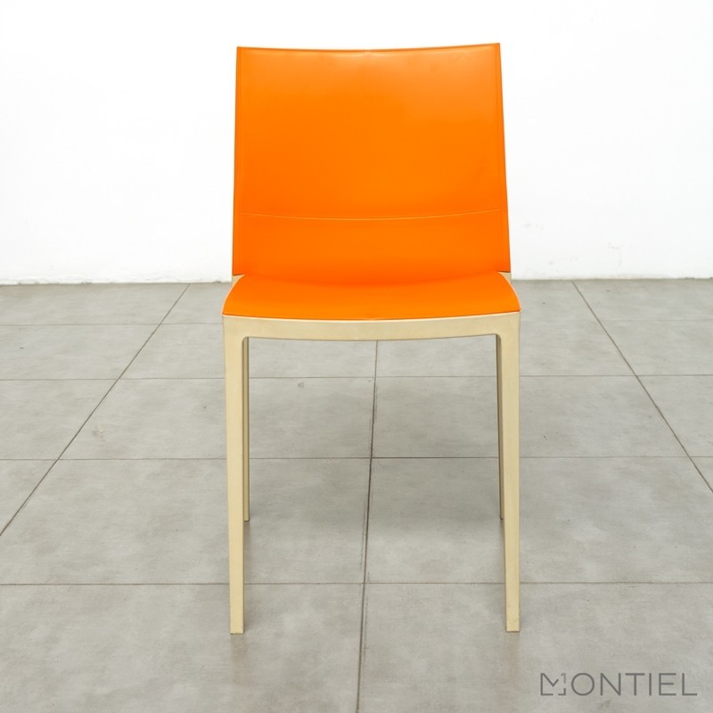 Silla Confidente Oficina sin brazos Naranja de Gaber