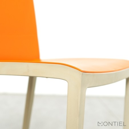 Silla Confidente Oficina sin brazos Naranja de Gaber