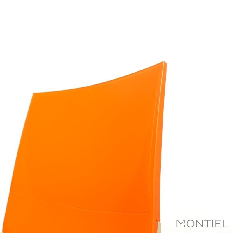 Silla Confidente Oficina sin brazos Naranja de Gaber