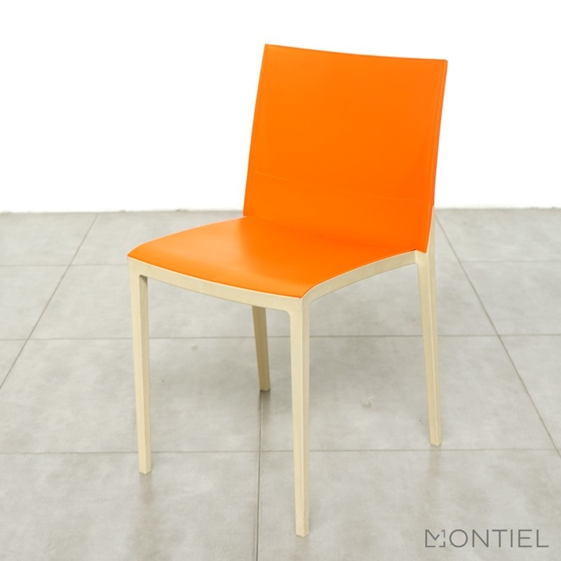 Silla Confidente Oficina sin brazos Naranja de Gaber