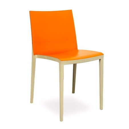Silla Confidente Oficina sin brazos Naranja de Gaber