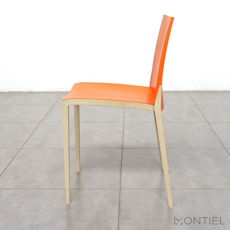 Silla Confidente Oficina sin brazos Naranja de Gaber