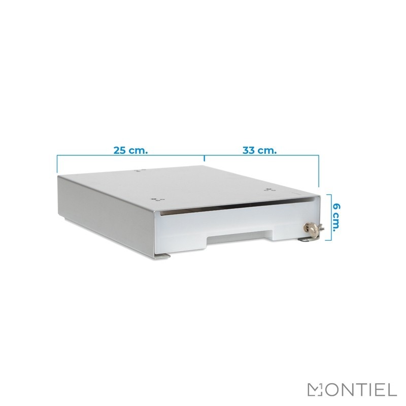 Cajón Metálico con llave para mesas MM1206 - Montiel