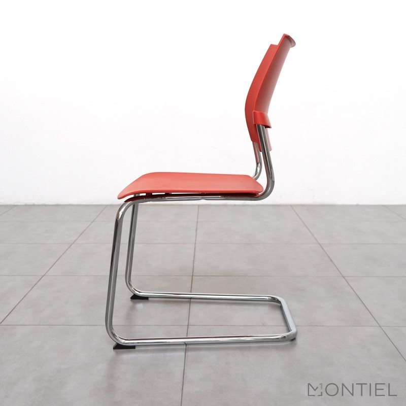Silla Confidente Oficina Roja Dhara Ofita - OUTLET