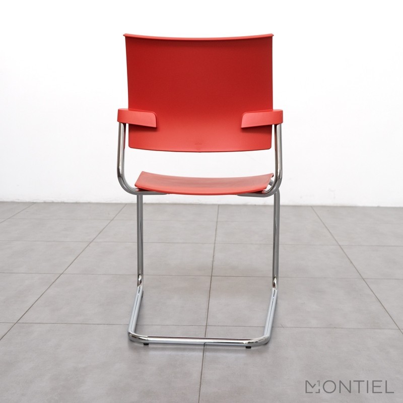 Silla Confidente Oficina Roja Dhara Ofita - OUTLET