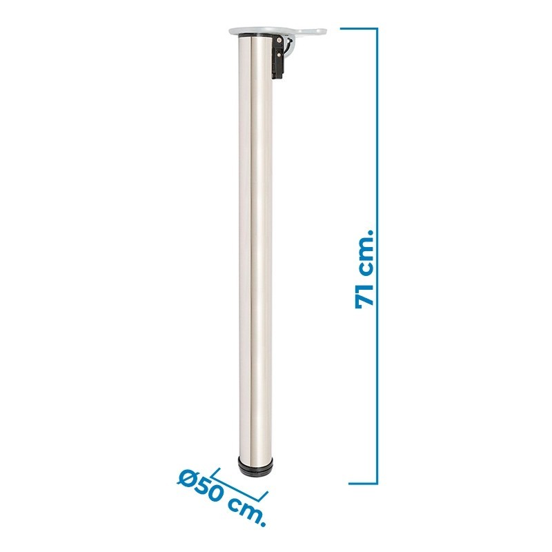 Patas para mesa de escritorio cromadas plegables