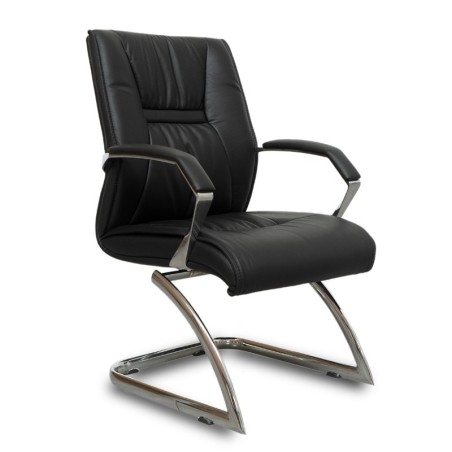 ▷ Sillón Confidente de Piel Cantabria de Herpesa - Oficinas Montiel