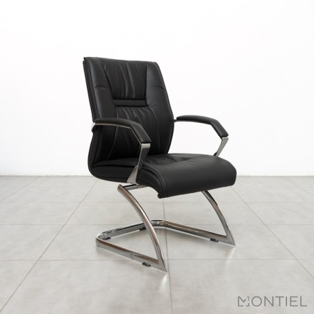 ▷ Sillón Confidente de Piel Cantabria de Herpesa - Oficinas Montiel