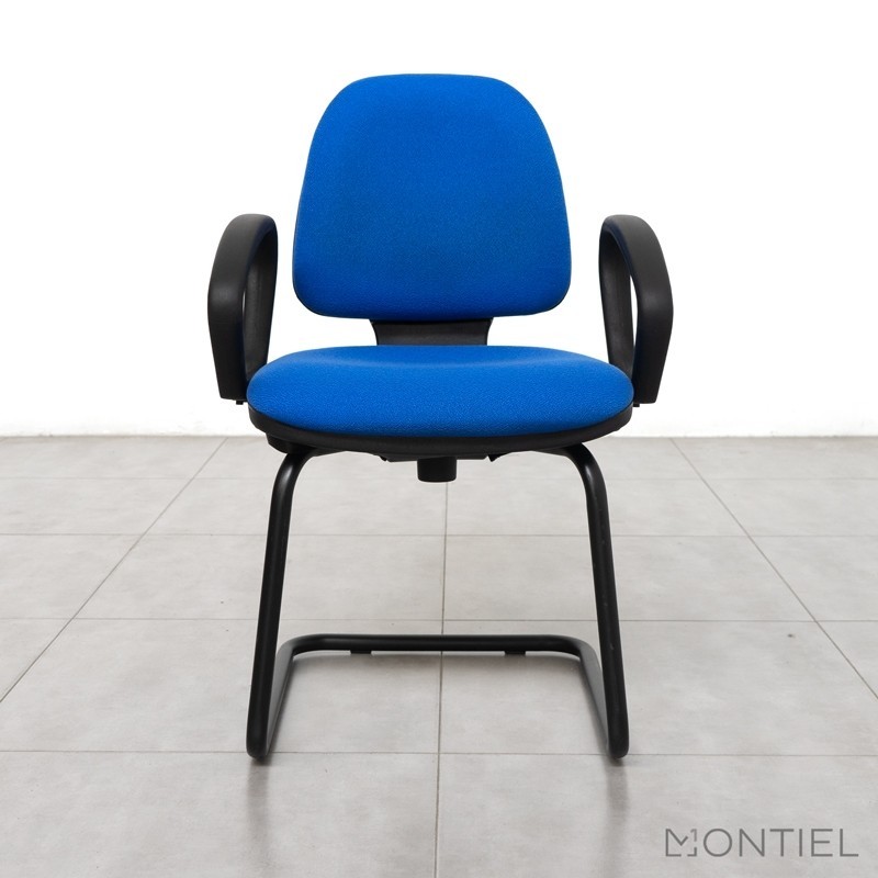 Silla Confidente Recepción Azul MM1227 de Montiel