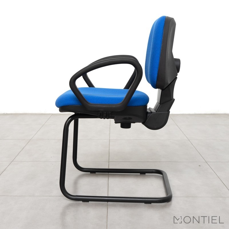 Silla Confidente Recepción Azul MM1227 de Montiel