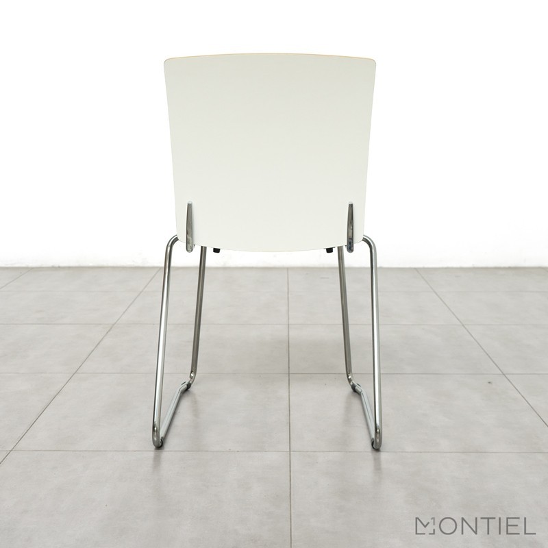 Silla Confidente Oficina Blanca Mara MM1233 de Montiel - OUTLET