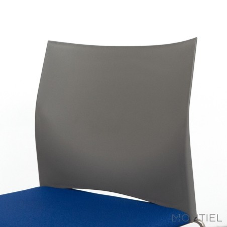 Silla Oficina Azul Sin Brazos MM1236 de Montiel