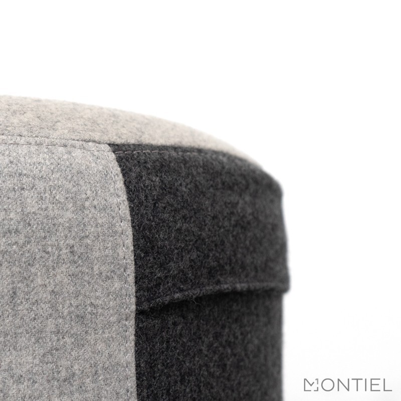 Puff taburete redondo tapizado Cyl de Forma 5 - Montiel