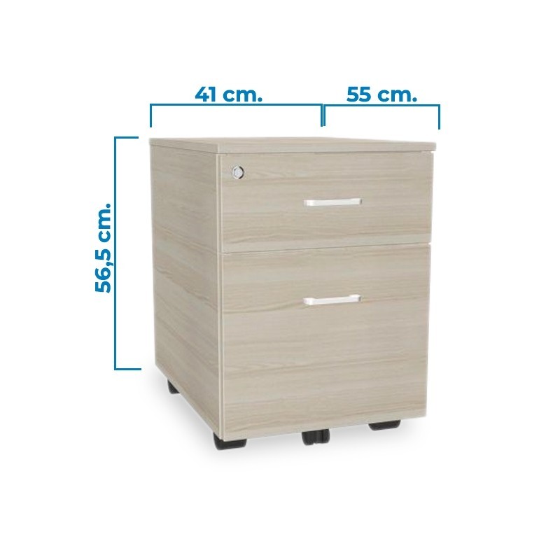 Cajonera Madera con Llave Oficina de Actiu - Montiel
