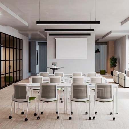 Mesa Escritorio Doble para Formación Colectiva de Actiu