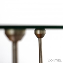 Mesa de Ordenador de Cristal Templado 116x56 cm - Montiel