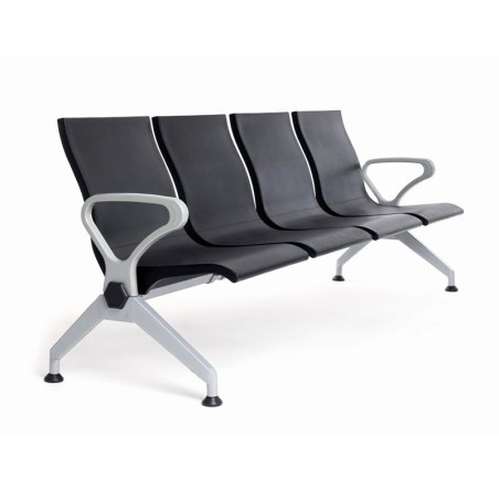 Bancada Sala de Espera Negra Bombay de Euromof