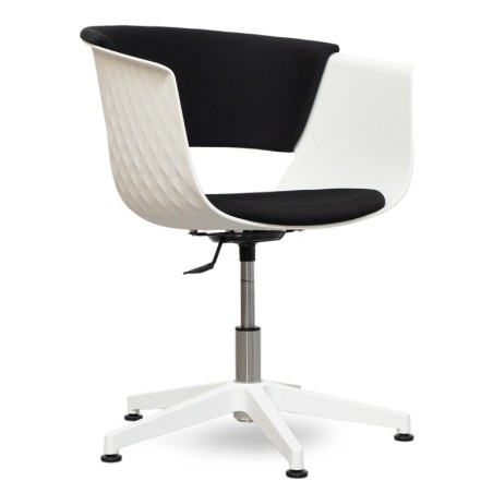 Silla Confidente Blanca Giratoria Golf de Montiel