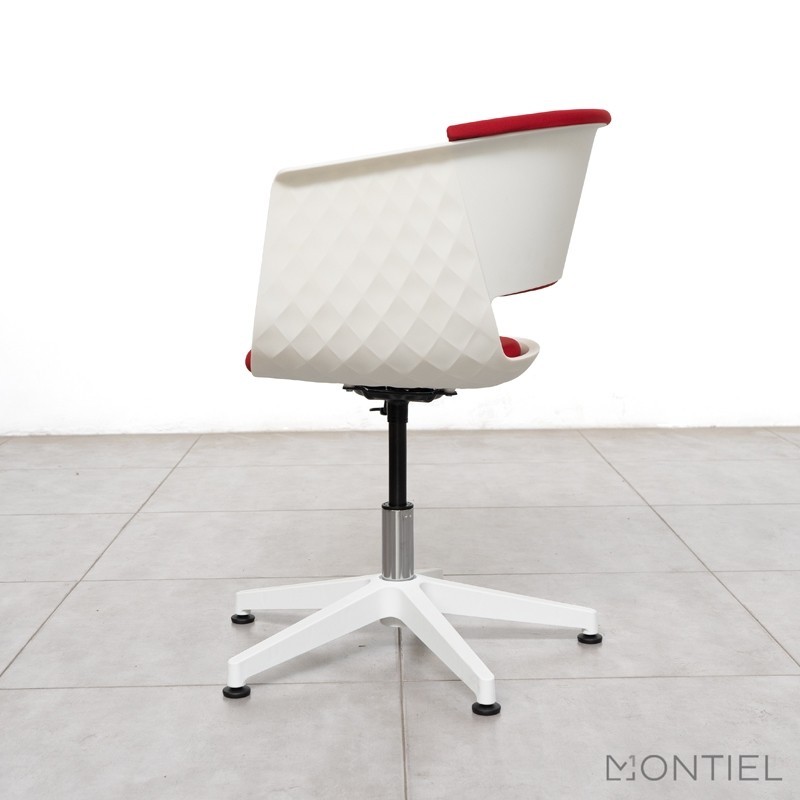 Silla Escritorio sin ruedas Blanca Giratoria Golf de Montiel