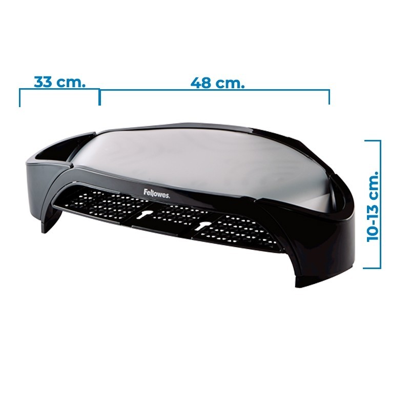 Soporte Pantalla Ordenador Negra Smart Suites Fellowes