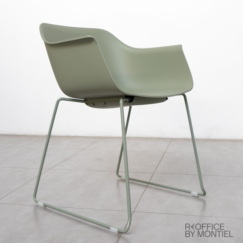 Silla Confidente Recepción Verde MM1315 - Montiel