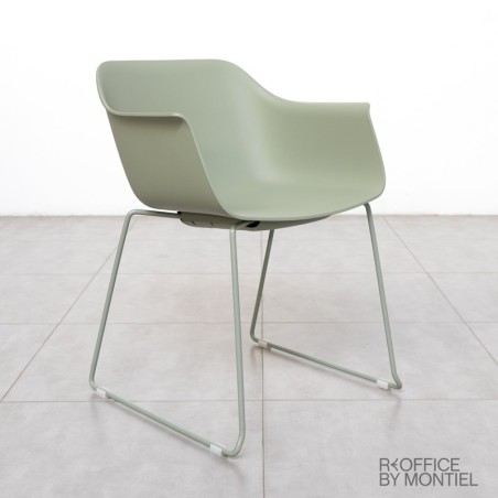 Silla Confidente Recepción Verde MM1315 - Montiel