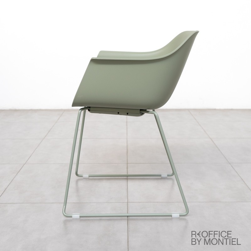 Silla Confidente Recepción Verde MM1315 - Montiel