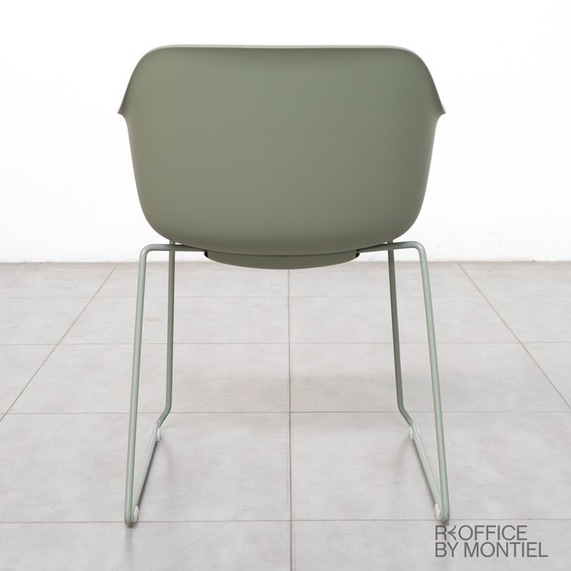 Silla Confidente Recepción Verde MM1315 - Montiel