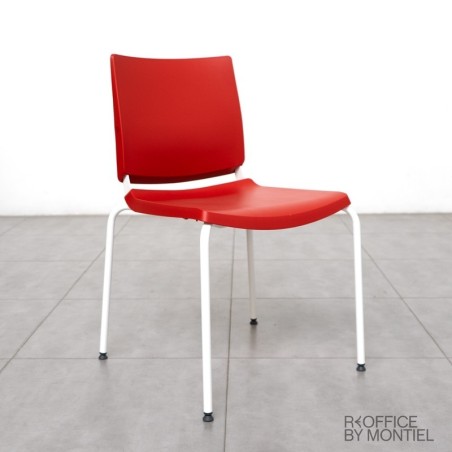 Silla Sala de Espera Roja Atenea de DileOffice - Montiel