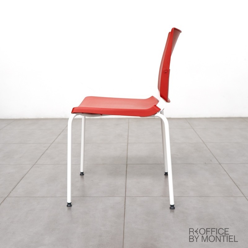 Silla Sala de Espera Roja Atenea de DileOffice - Montiel