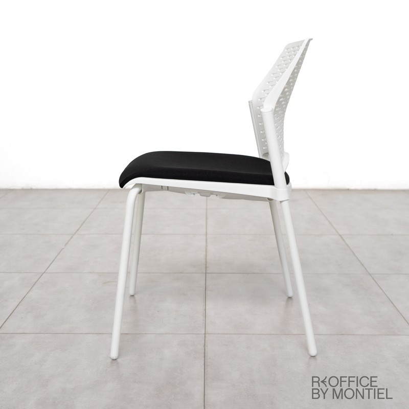 Silla Escritorio sin ruedas blanca Iowa de Ismobel